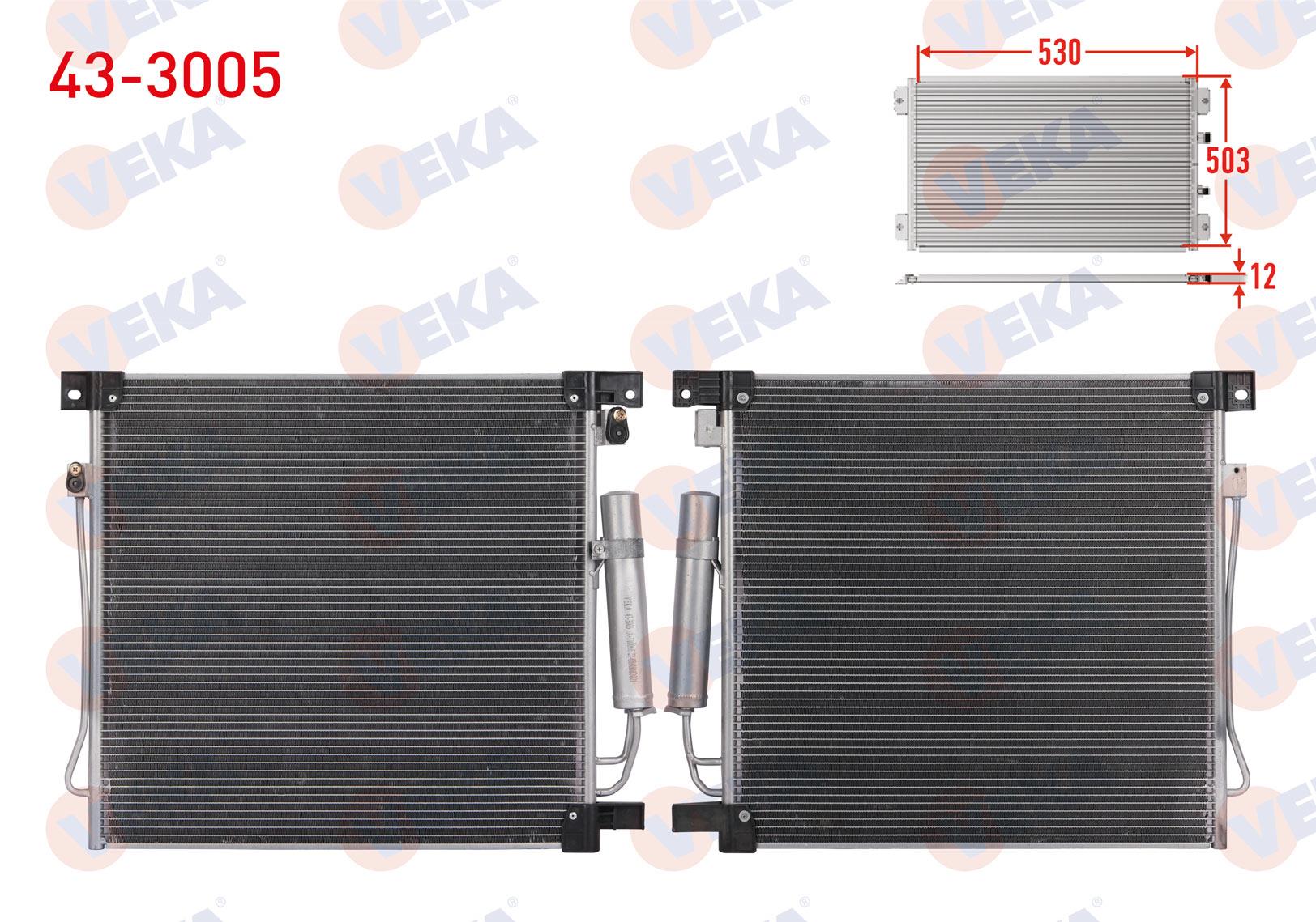 VEKA433005-Klima Radyatörü (Kondenser)