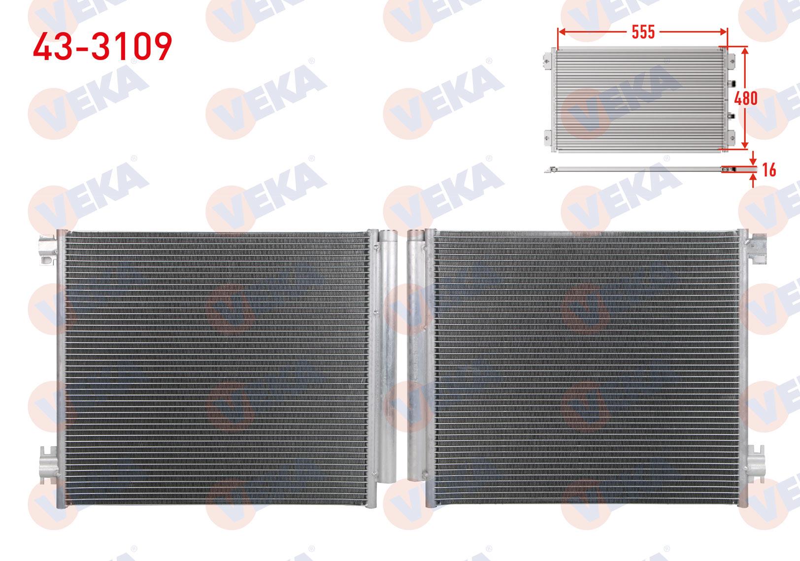 VEKA433109-Klima Radyatörü (Kondenser)