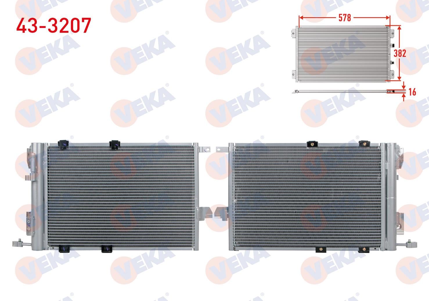 VEKA433207-Klima Radyatörü (Kondenser)