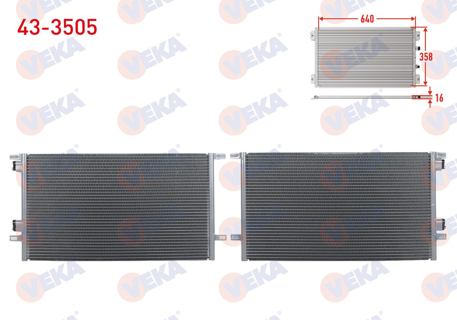 VEKA433505-Klima Radyatörü (Kondenser)
