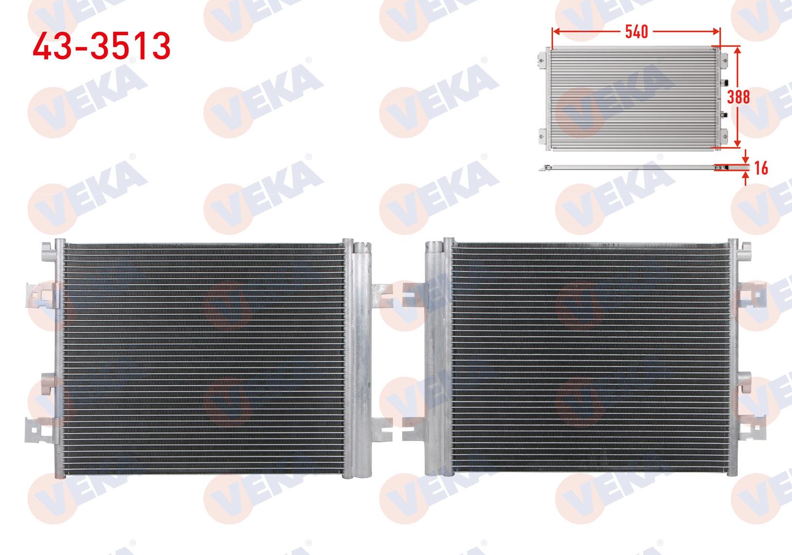 VEKA433513-Klima Radyatörü (Kondenser)