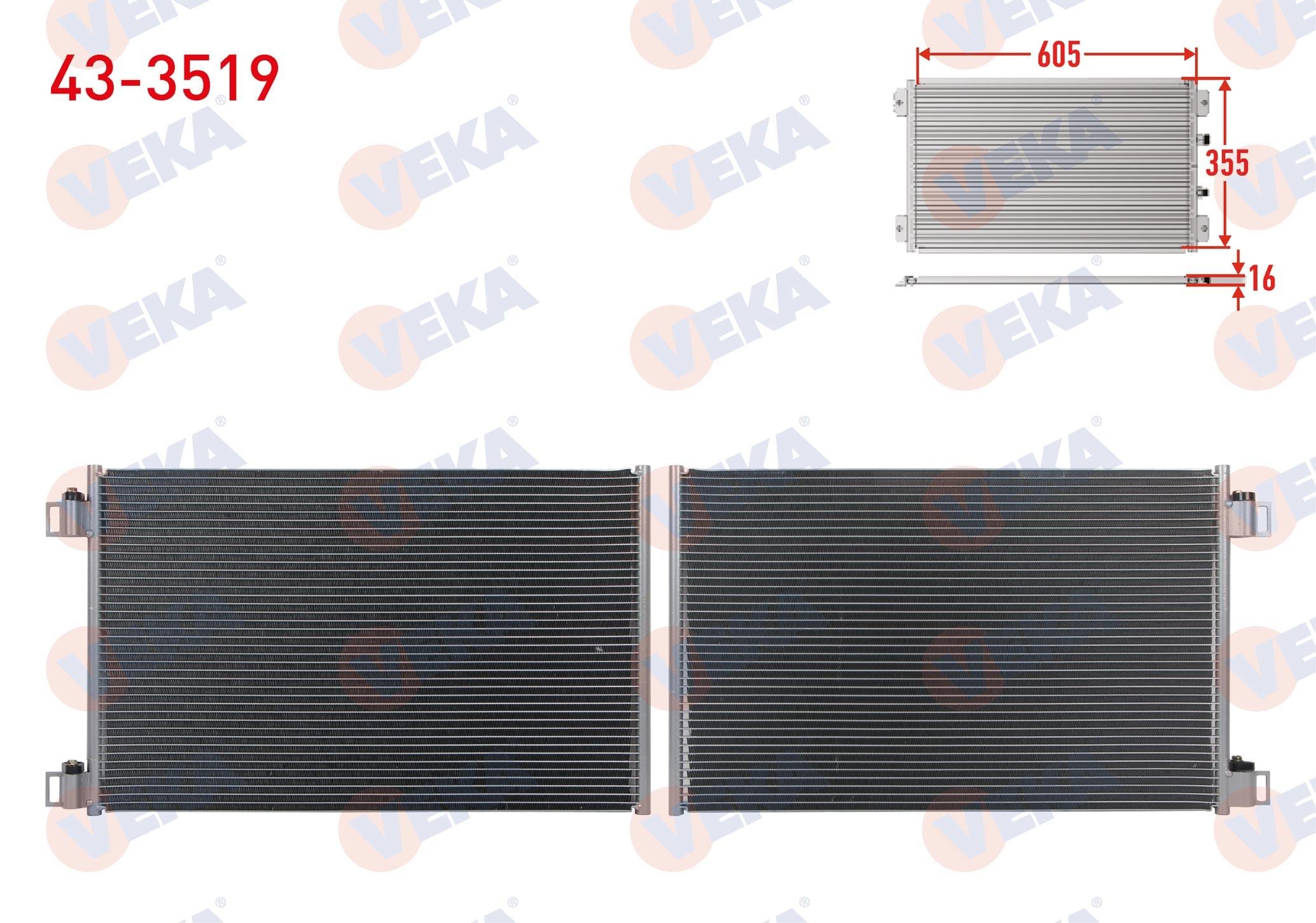 VEKA433519-Klima Radyatörü (Kondenser)