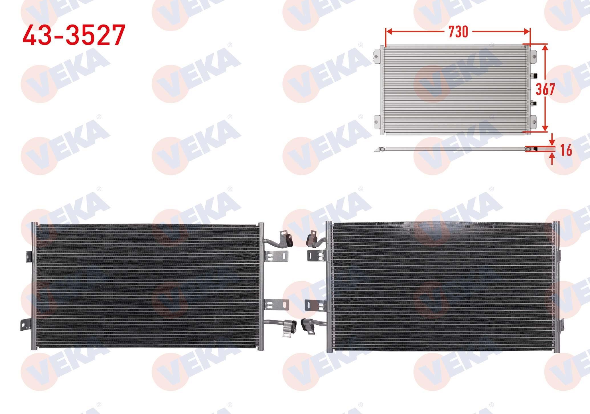 VEKA433527-Klima Radyatörü (Kondenser)