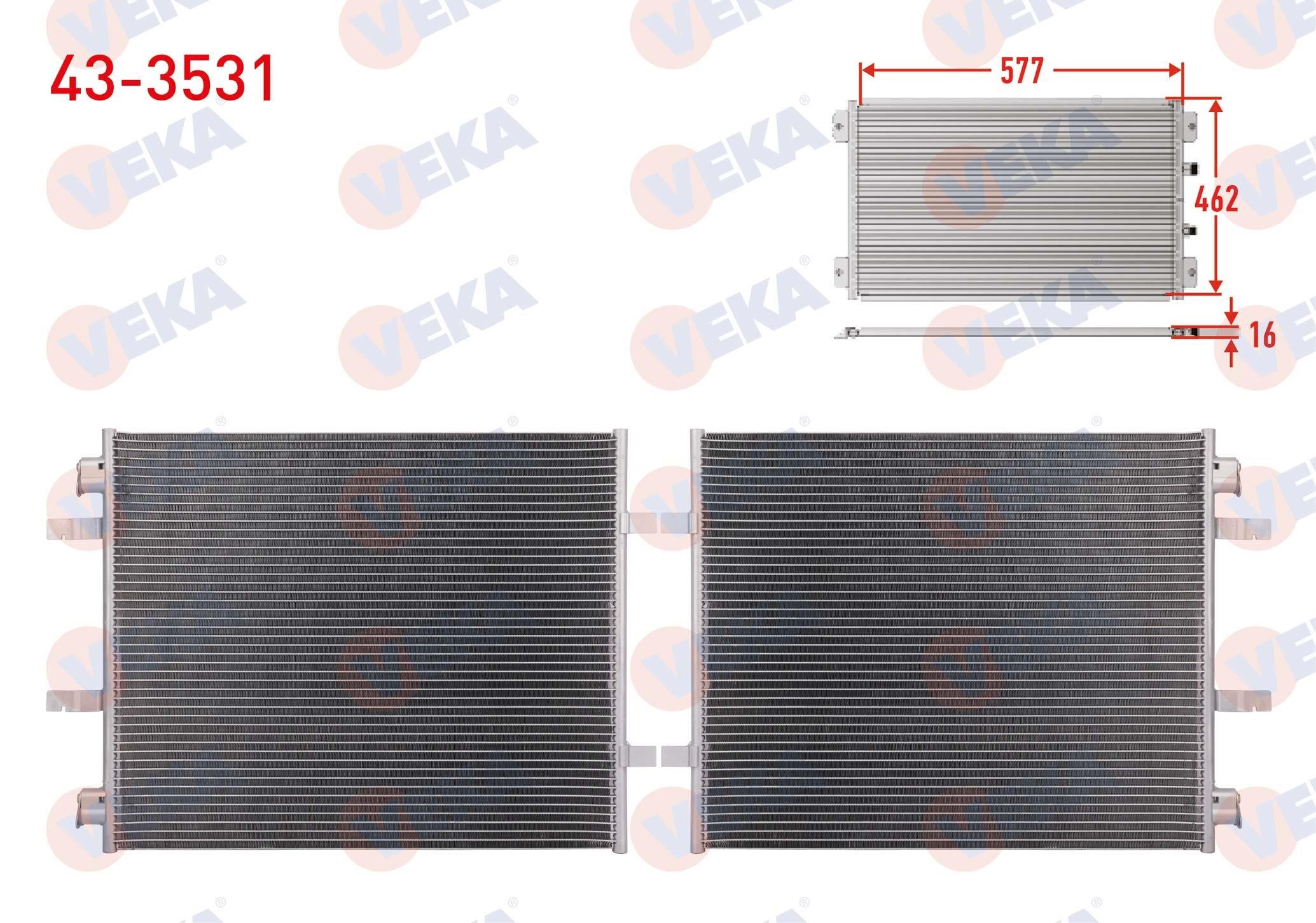 VEKA433531-Klima Radyatörü (Kondenser)