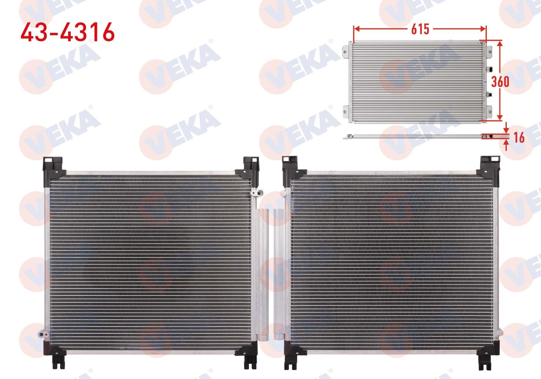VEKA434316-Klima Radyatörü (Kondenser)