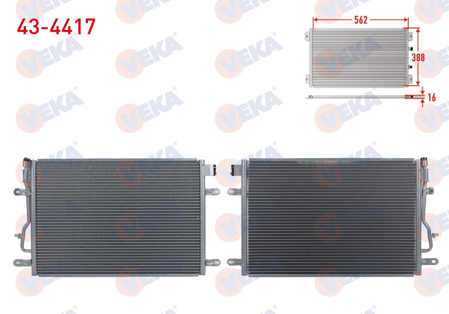 VEKA434417-Klima Radyatörü (Kondenser)
