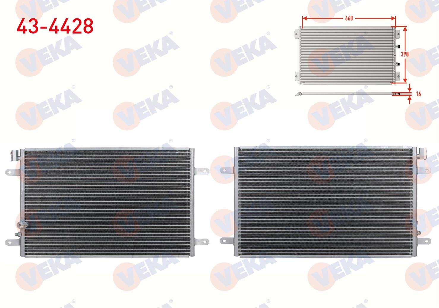 VEKA434428-Klima Radyatörü (Kondenser)