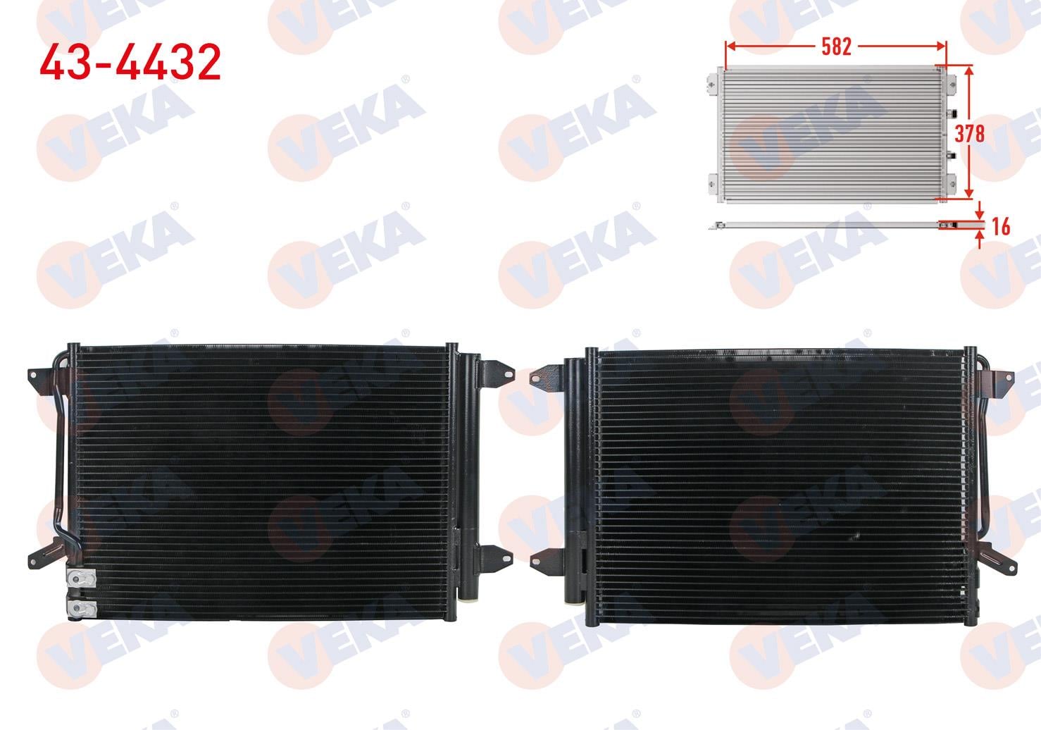 VEKA434432-Klima Radyatörü (Kondenser)