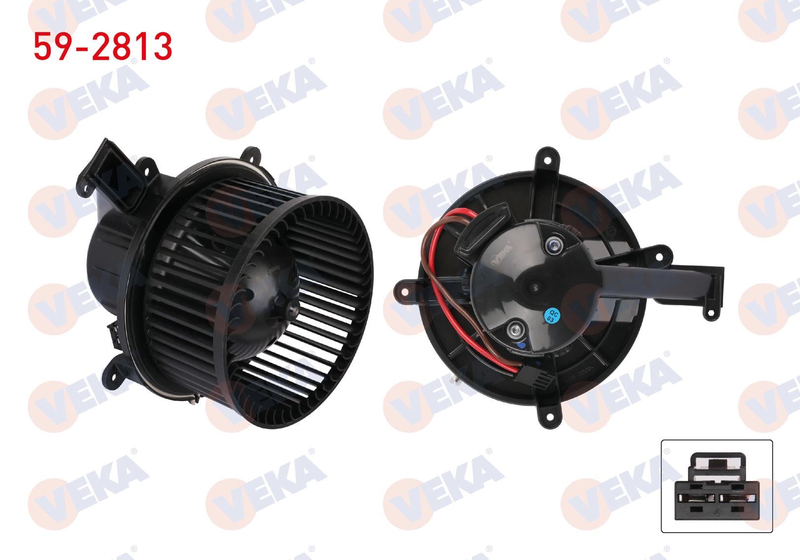 VEKA592813-Kalorifer Motoru