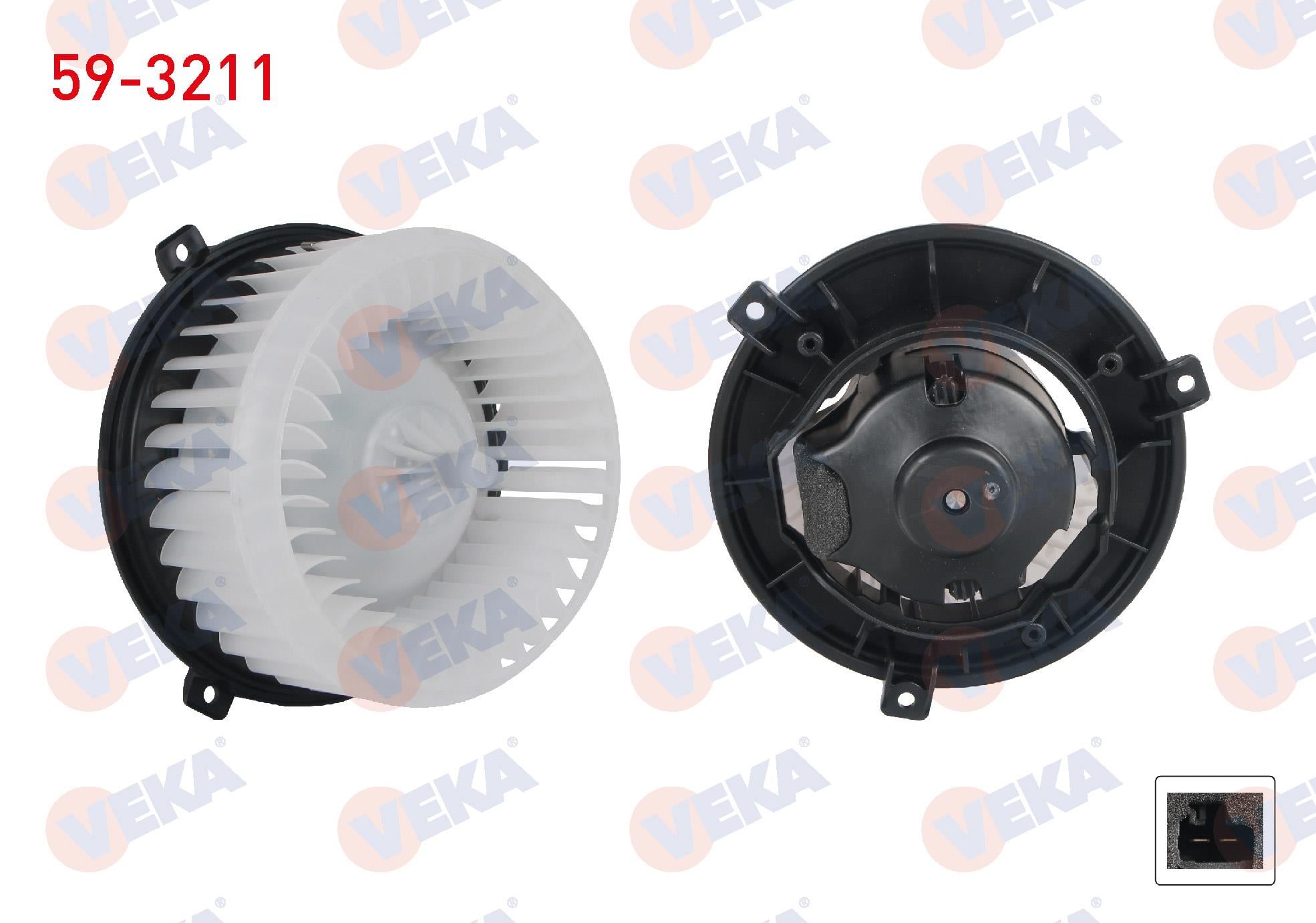 VEKA593211-Kalorifer Motoru