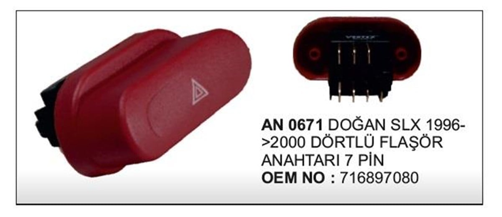 VERTEXAN0671-Cam Anahtarları
