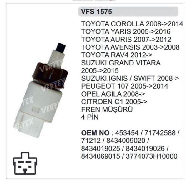 VERTEXVFS1575-Fren Müşürü