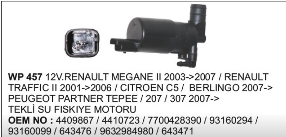 VERTEXWP457-Su Fıskiye Motorları