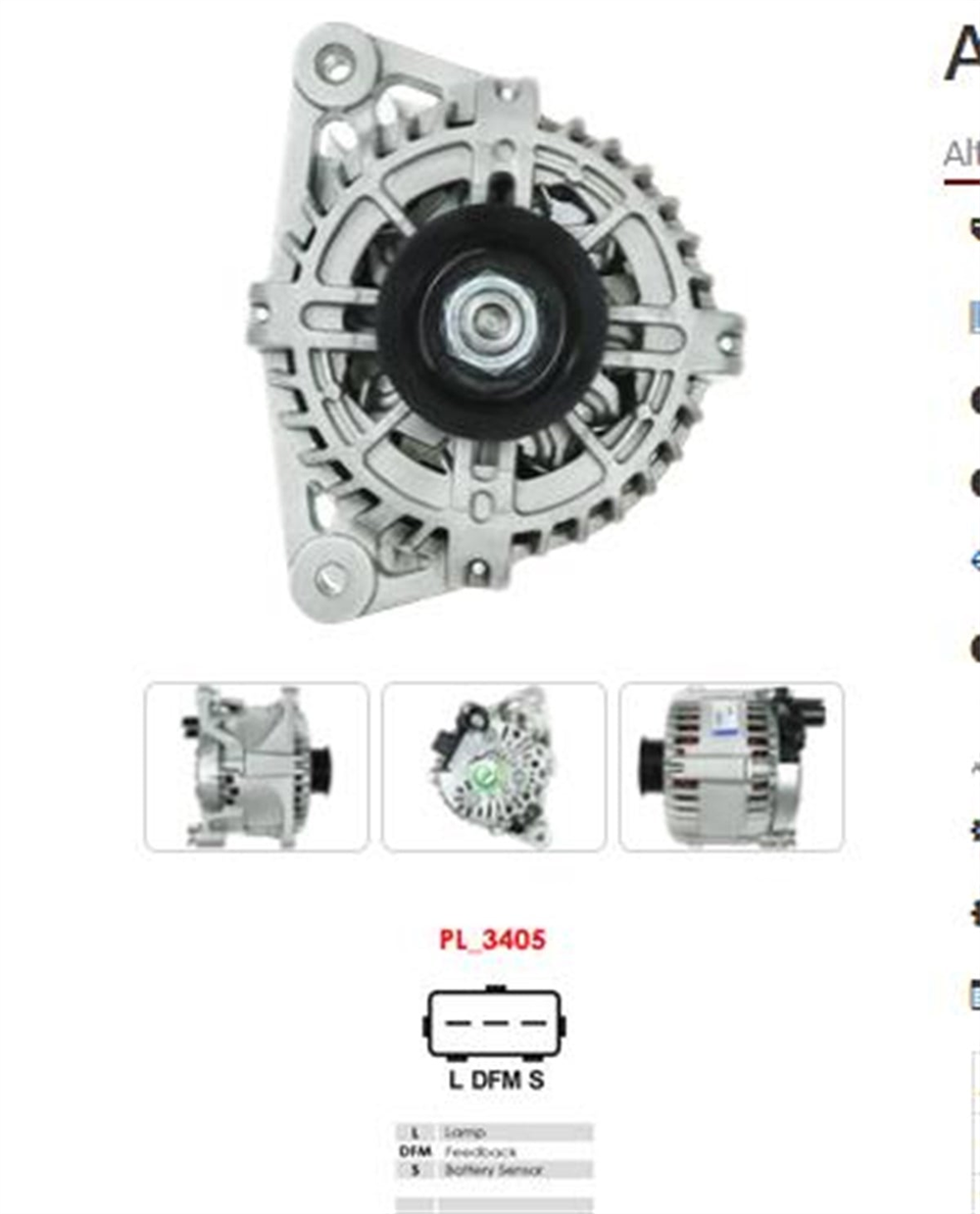VISTEON2015001035-Alternatör Dinamo