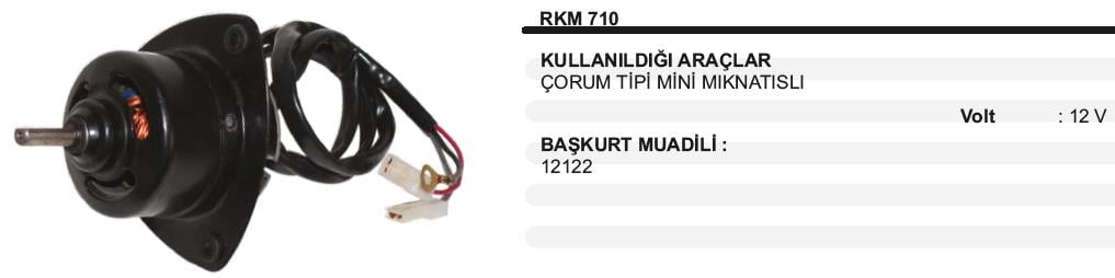 WINWINKM710-Kalorifer Motoru