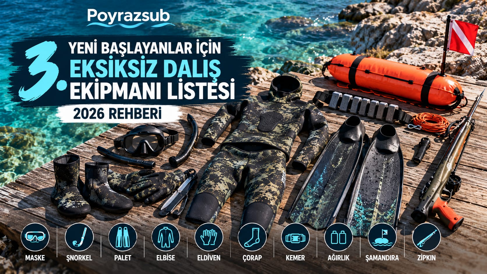 Yeni Başlayanlar İçin Eksiksiz Dalış Ekipmanı Listesi (2026 Rehberi)