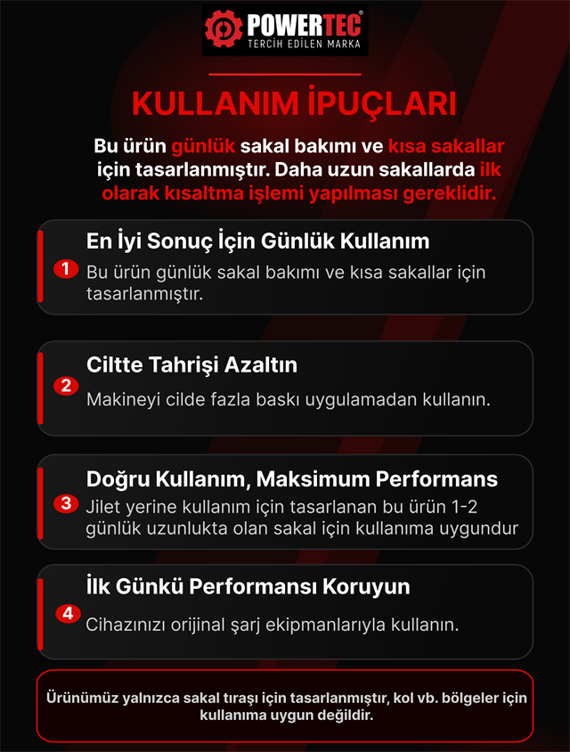 TR-150 Profesyonel Günlük Sakal Tıraş Makinesi 4