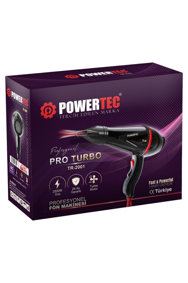 TR-2001 Profesyonel Saç Kurutma & Fön Makinesi 2500W 6