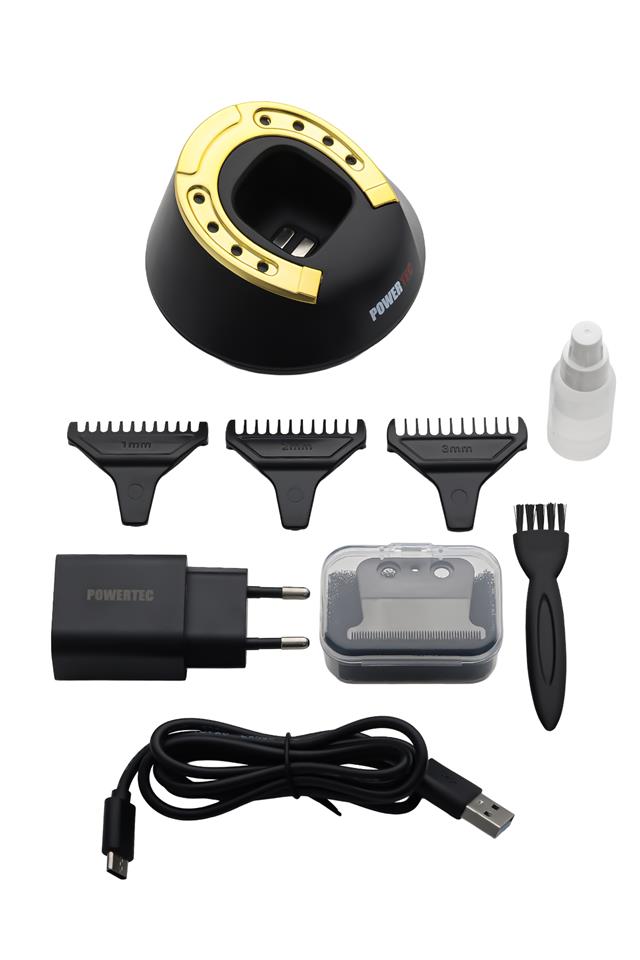 TR-2828 Tam Profesyonel 9.000Rpm 8 Kademeli Sakal Ense Kesim-Çizim Makinesi +Yedek DLC Bıçak Seti 7