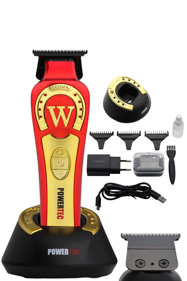 TR-2828 Tam Profesyonel 9.000Rpm 8 Kademeli Sakal Ense Kesim-Çizim Makinesi +Yedek DLC Bıçak Seti 3