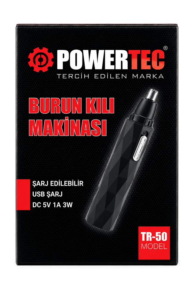 TR-50 Profesyonel Type-C Şarjlı Burun & Kulak Kılı Tıraş Makinesi 5