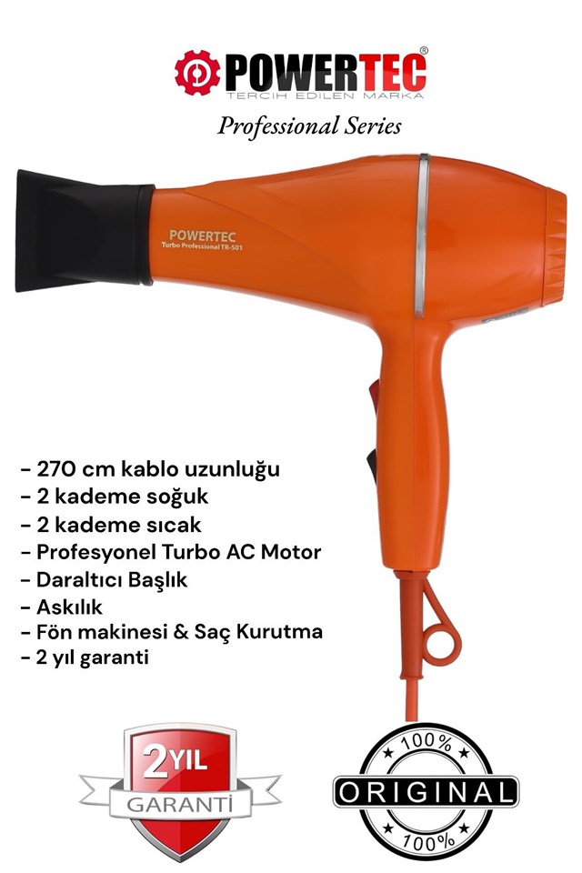TR-501 Profesyonel Renkli Fön Makinesi 30