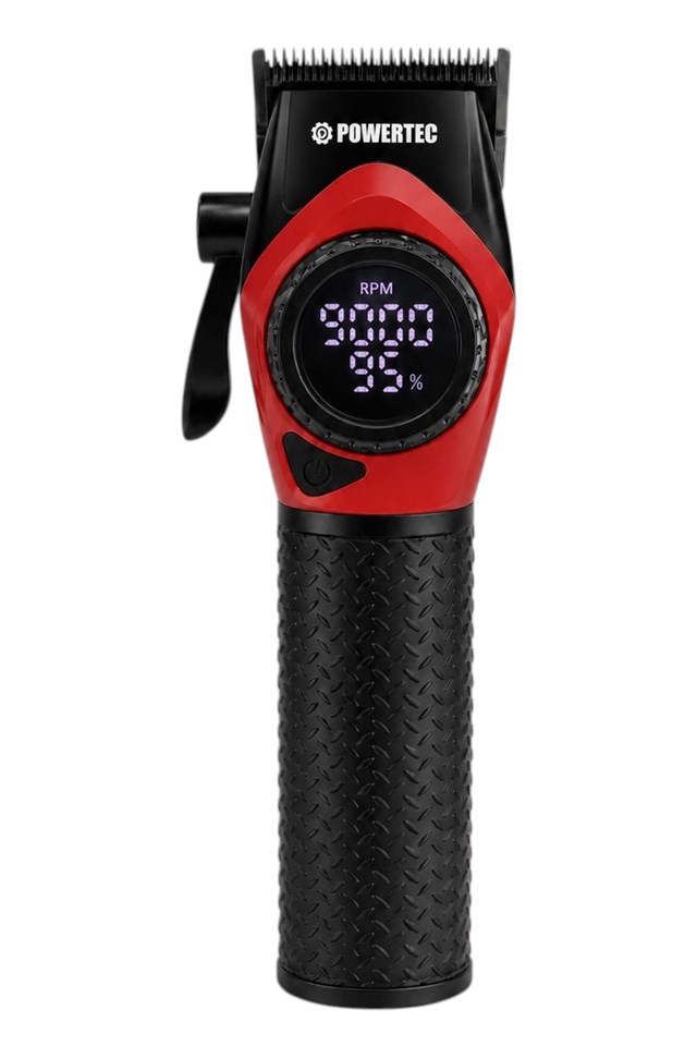 TR-5100 Profesyonel Saç Tıraş Makinesi | 9000 RPM Dijital Ekran | 5000 Mah Li-İon Batarya | Şarjlı Berber Tipi Clipper 30