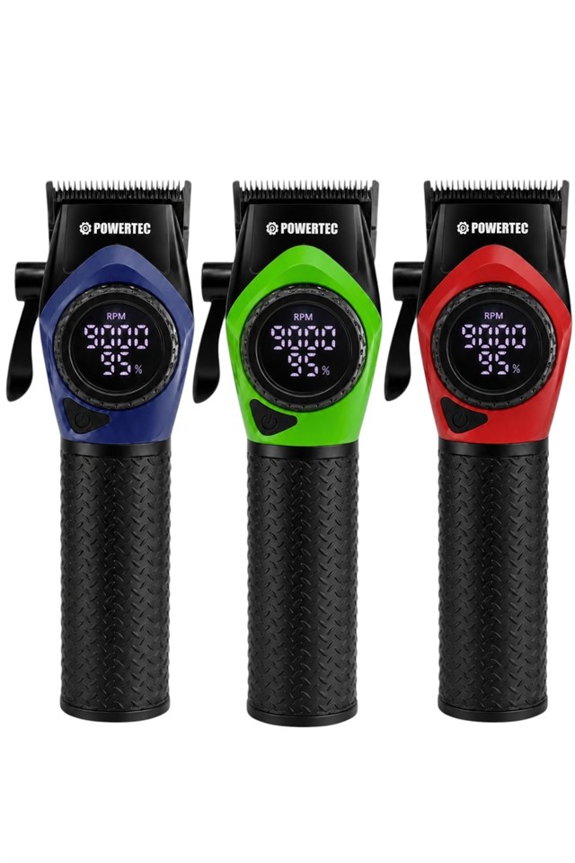 TR-5100 Profesyonel Saç Tıraş Makinesi | 9000 RPM Dijital Ekran | 5000 Mah Li-İon Batarya | Şarjlı Berber Tipi Clipper 22