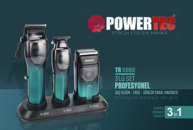 TR-5900 Saç-Sakal-Ense-Günlük Tıraş Makinesi 3'Lü Set 8