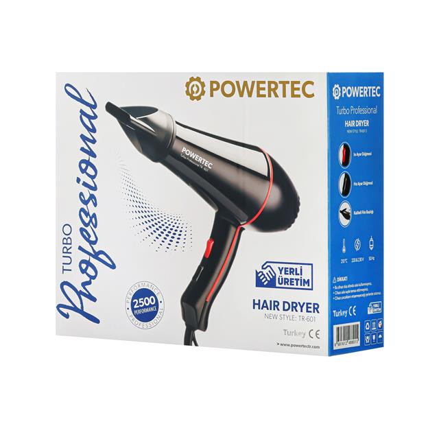TR-601 Profesyonel Fön Makinesi +  Berber Fön Fırçası 8