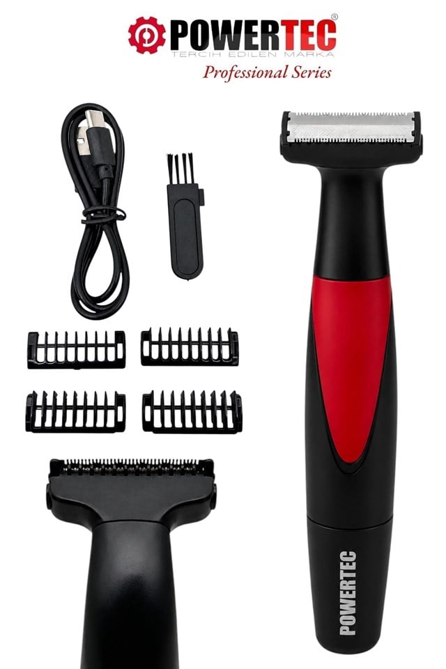 TR-655 Vücut Tıraş Makinesi (Body Groom) Çift Bıçak - Sıfıra Yakın Kesim 4