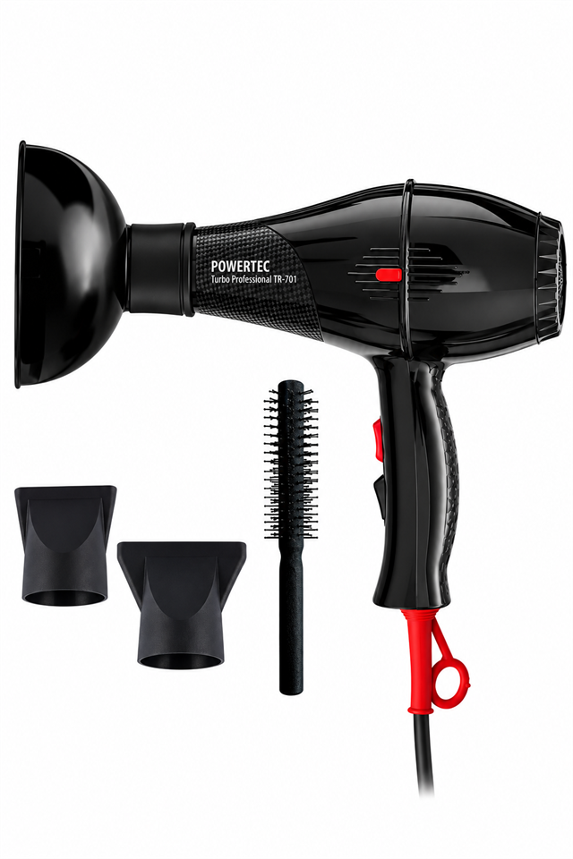 TR-701 Fön Makinesi + Vigo Başlık + Fön Fırçası