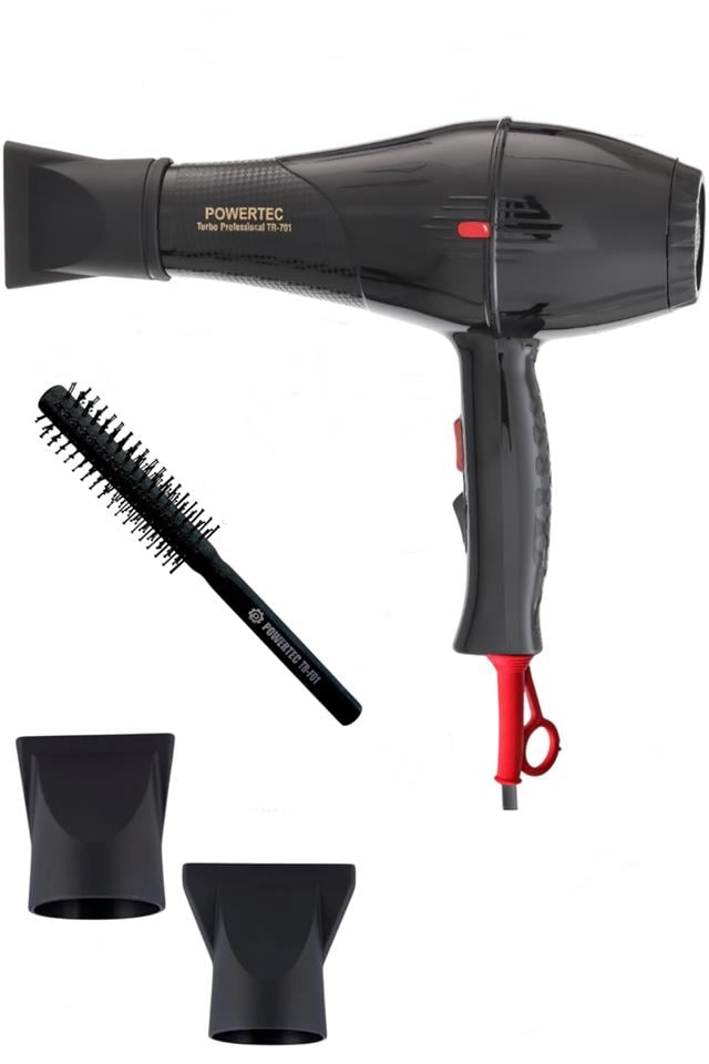 TR-701 Profesyonel Fön Makinesi + Profesyonel Berber Fön Fırçası