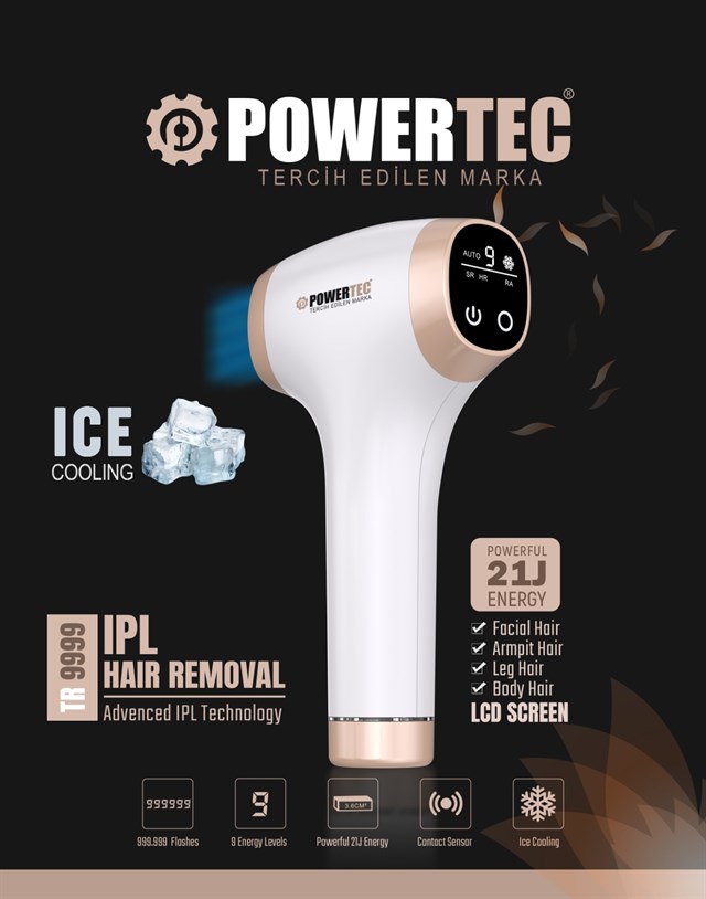 TR-9999 IPL Lazer Epilasyon 999.999 Atım Otomatik/Manuel 9 Modlu | Buz Başlıklı & Taşıma Çantası Hediyeli 11