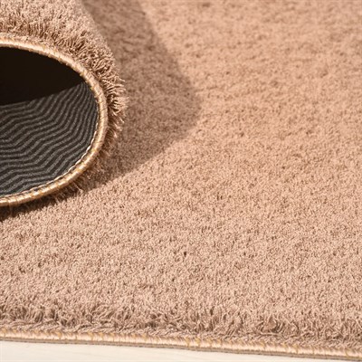 Mars-KAHVE-Premium Kadifemsi Halı Oturma Odası-Salon-Mutfak-Kaymaz Taban -Yıkanabilir-Modern