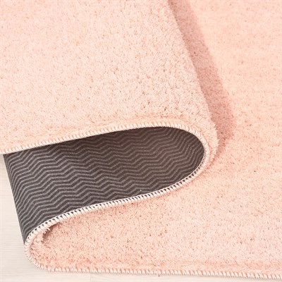 Mars-PEMBE-Premium Kadifemsi Halı Oturma Odası-Salon-Mutfak-Kaymaz Taban -Yıkanabilir-Modern