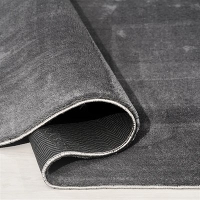 POLY Peluş Halı-Antrasit- Salon-Mutfak-Antre-Oturma Odası-Yumuşak-Kaymaz Taban-Yıkanabilir–Modern-Uygun Fiyat