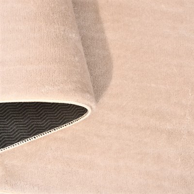 POLY Peluş Halı-Bej- Salon-Mutfak-Antre-Oturma Odası-Yumuşak-Kaymaz Taban-Yıkanabilir–Modern-Uygun Fiyat