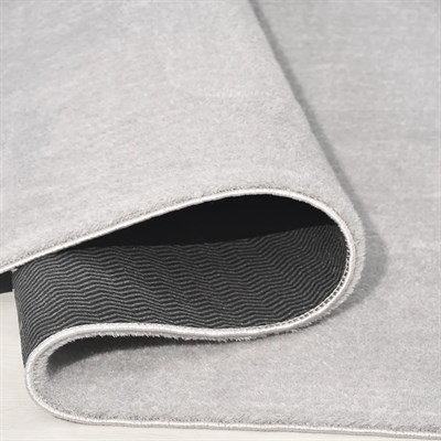 POLY Peluş Halı-Gri- Salon-Mutfak-Antre-Oturma Odası-Yumuşak-Kaymaz Taban-Yıkanabilir–Modern-Uygun Fiyat