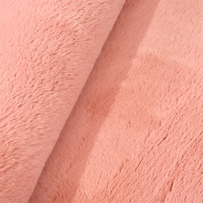 Tavşan Poly Peluş Halı - Rose -Yüksek Kalite-Ekstra Yumuşak - Kaymaz Özel Tabanlı - Özel Ölçü