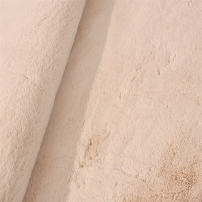 Tavşan Poly Peluş Halı -Bej- Yüksek Kalite-Ekstra Yumuşak - Kaymaz Özel Tabanlı - Özel Ölçü