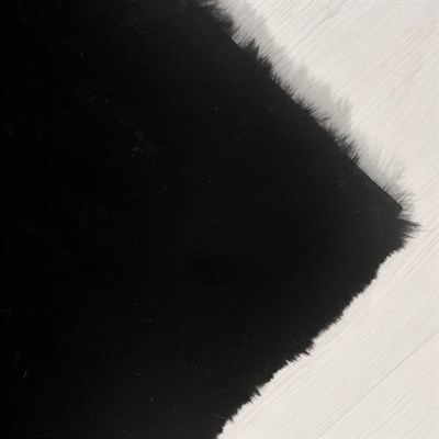 Tavşan Poly Peluş Halı -Siyah- Yüksek Kalite-Ekstra Yumuşak - Kaymaz Özel Tabanlı - Özel Ölçü