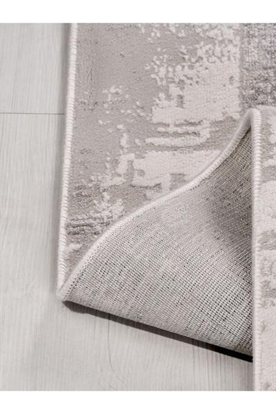 Bibao BM03 Gri Akrilik Yumuşak Tuşeli Salon Halısı Oturma Odası Mutfak Halısı Klasik Halı