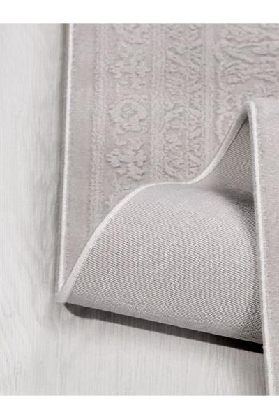 Boca BC07 Gri Akrilik Yumuşak 100 Tarak Salon Halısı Oturma Odası Mutfak Halısı Klasik Halı