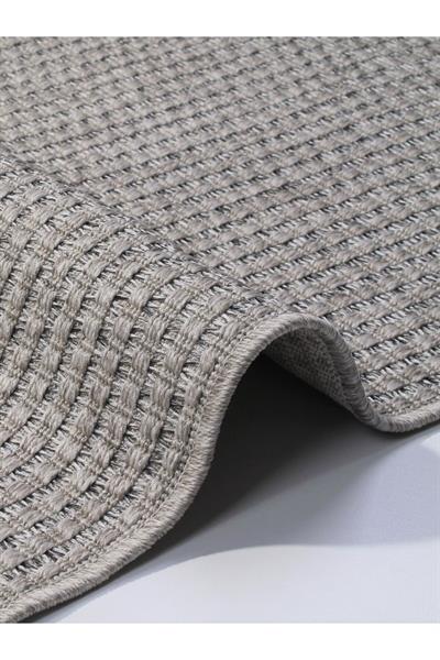 Bolivya B666a Gri Hasır Dokulu Halı Kilim Salon Mutfak Koridor Kesme Yolluk