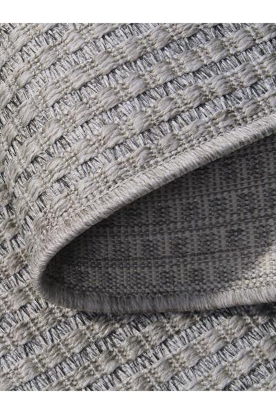 Bolivya B666a Gri Hasır Dokulu Halı Kilim Salon Mutfak Koridor Kesme Yolluk