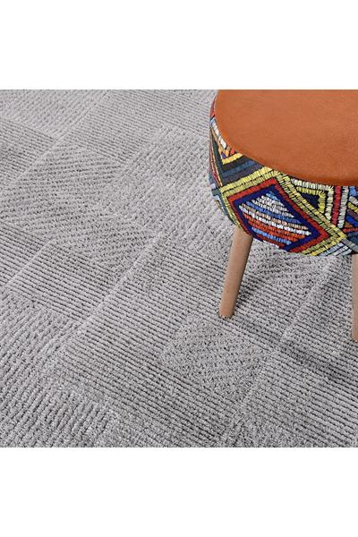 Catania CD05 GriYumuşak Dokulu Halı Kilim Salon Mutfak Koridor Kesme Yolluk Dokuma Makine Halısı