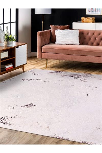 Galaxy Koleksiyonu 13450 Bambu Dokulu Viskon Akrilik Salon Mutfak Antre Halı Yolluk