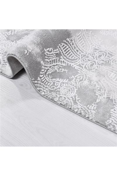 Galaxy Koleksiyonu 13621 Bambu Dokulu Viskon Akrilik Salon Mutfak Antre Halı Yolluk