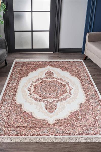 İsfahan Koleksiyonu İpek 100 Tarak Viskon İplik Sık Dokuma Salon İpek Halı